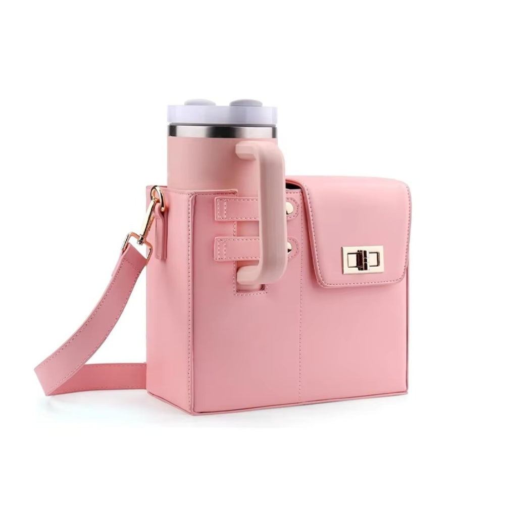 Portable Crossbody Water Bottle Bag